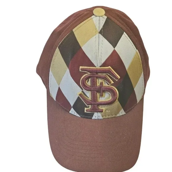 Vtg FSU Seminoles Top of the World Hat Fitted Diamond Pattern US Patent Pending - Picture 3 of 8